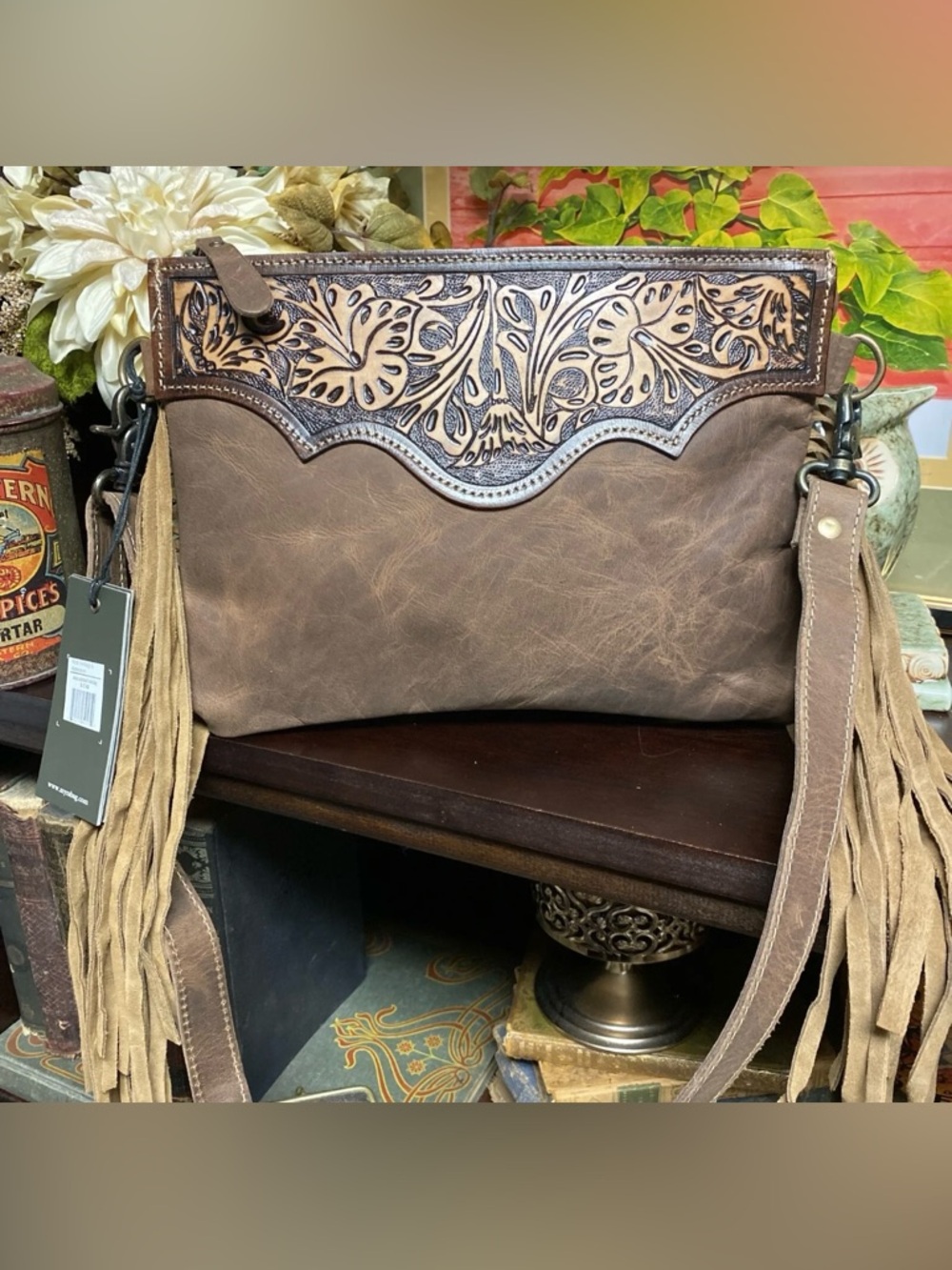 Myra Fringed Bag NWT!